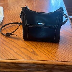 Black Leather Shoulder Bag